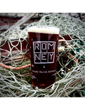 Etched Romney Pint Glass